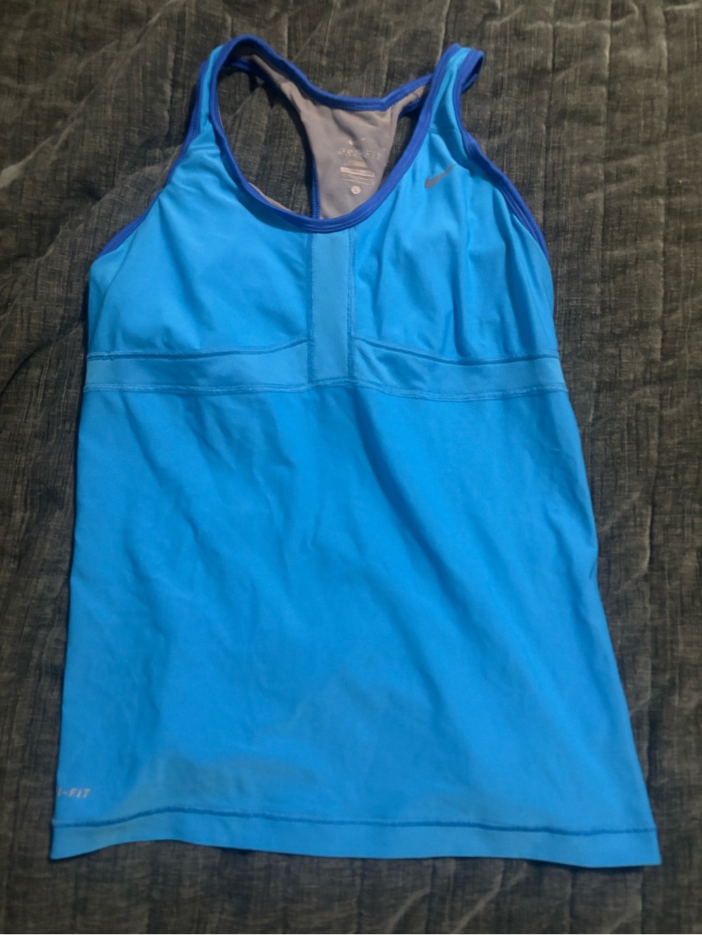 Nike Bright Blue Racerback One-Piece Tank